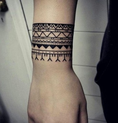 Wrist Aztec Tattoo