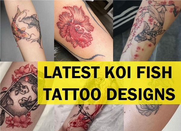 latest koi fish tattoo designs