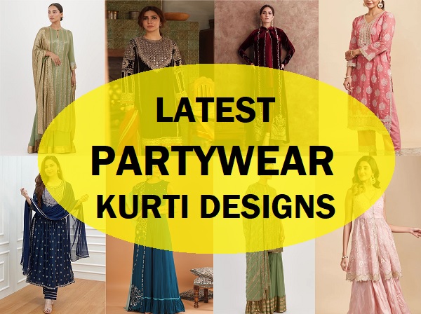 latest party wear kurti designs for women