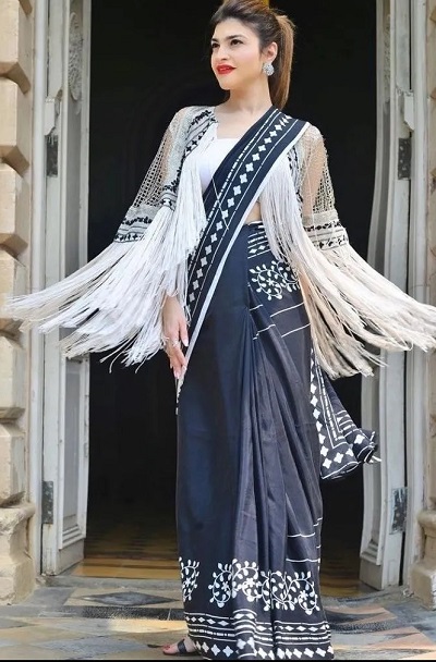 Fringe Jacket For Cotton Silk Saree