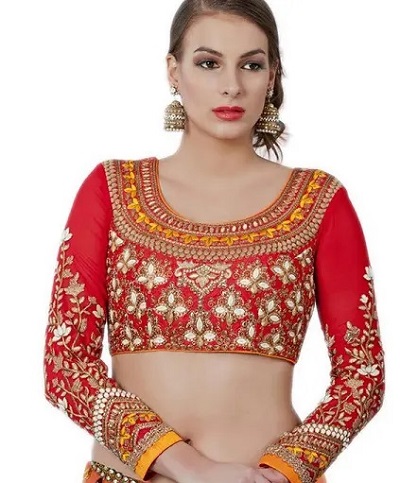 Full Sleeved Embellished Saree Blouse