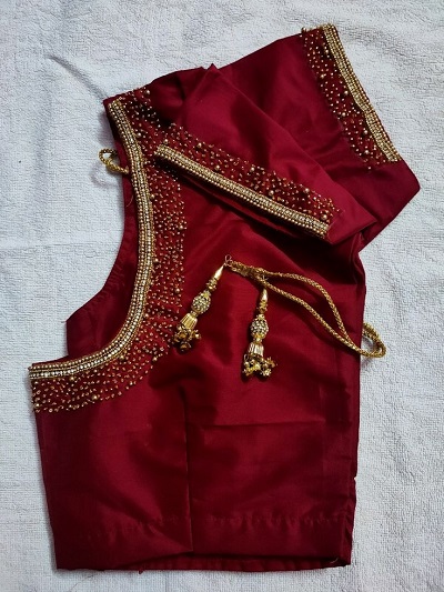 Maroon Red Blouse For Wedding