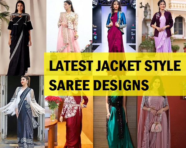 Saree on sale jacket styles