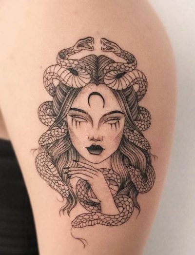 Shoulder Medusa Tattoo