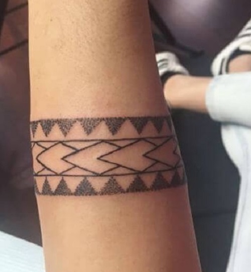 Armband Tattoo With Simple Design