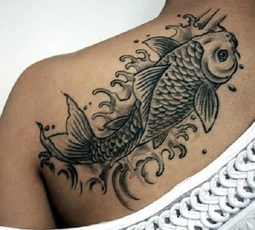 Dark Shaded Fish Tattoo