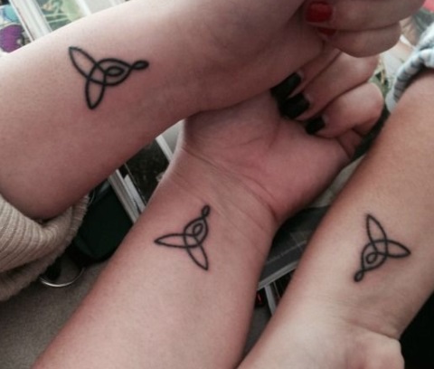 Infinity knot Friendship tattoo