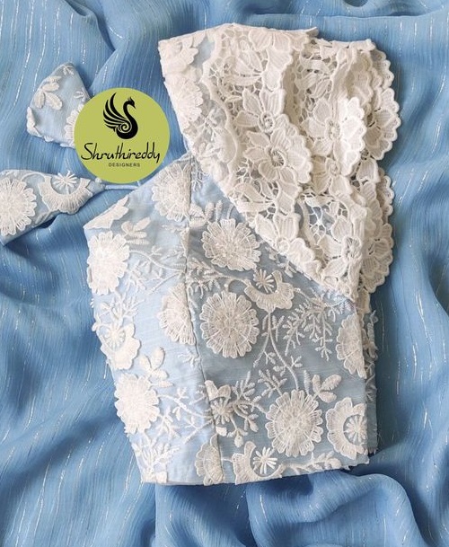 Lace crochet work Blouse