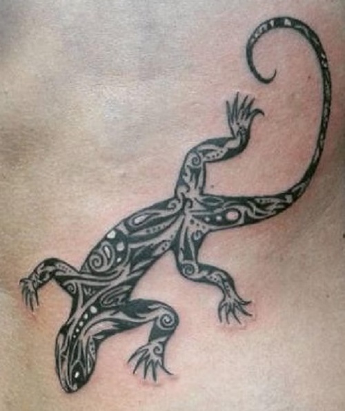 Lizard Pattern Maori Tattoo