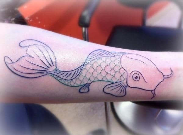 Outlined Fish Pattern