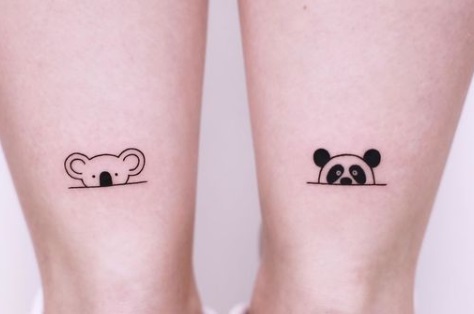 Panda friends tattoo