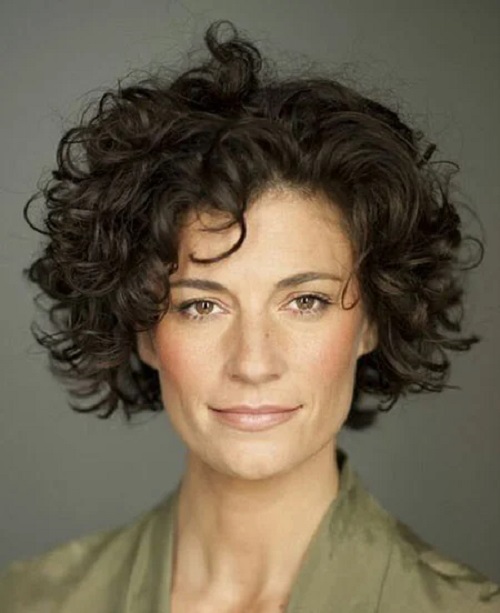 Short Curly Shaggy Hairstyle