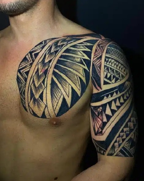 Shoulder And Upper Arm Tattoo