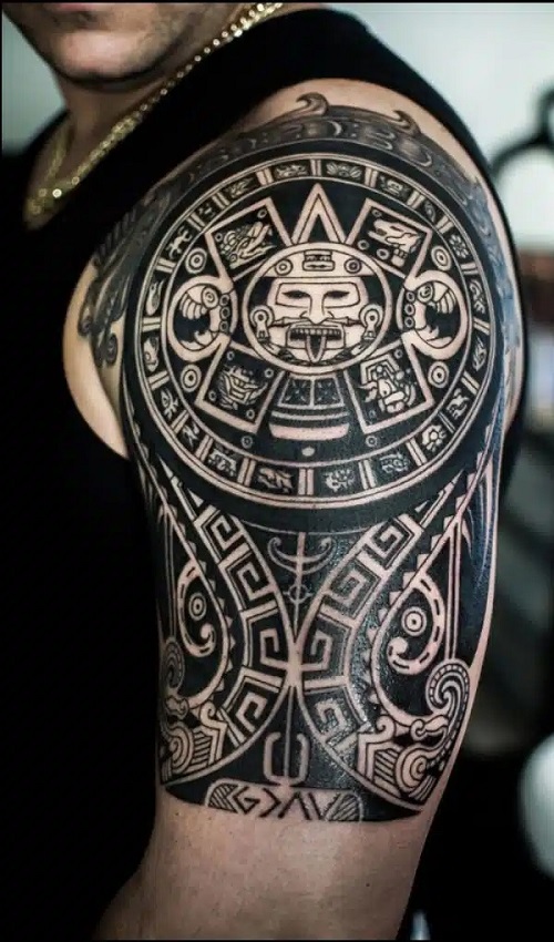 Shoulder Intricate Maori Tattoo