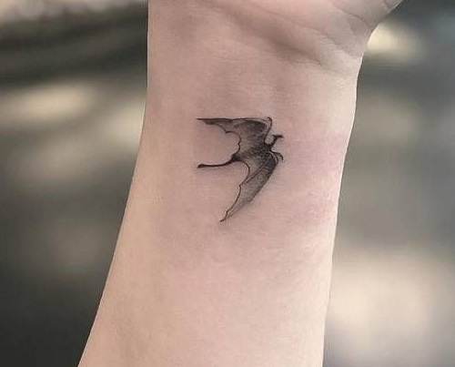 Simple Wrist Dragon Tattoo