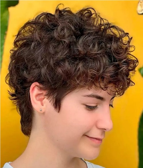 Simple Pixie for Curly Hair