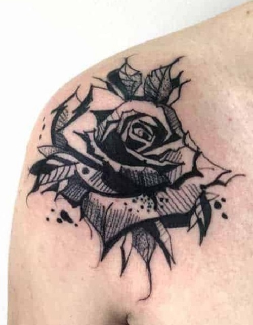 Small Patch Style Tattoo