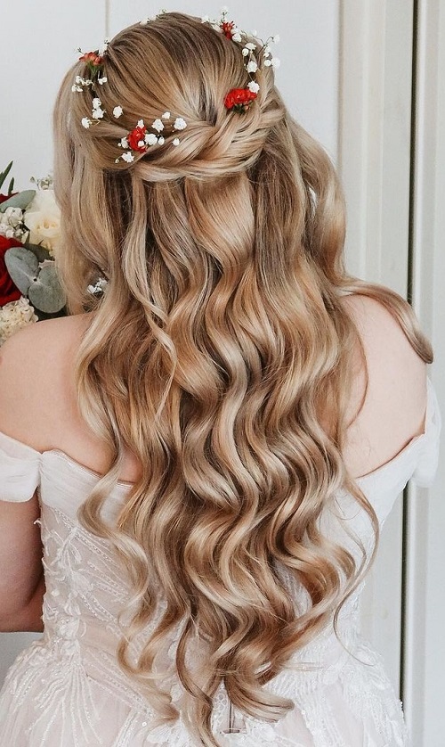 Waterfall top braid Hairstyle