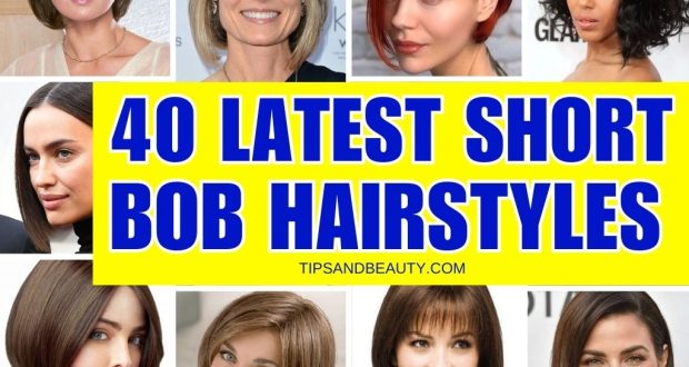 Latest 40 Short Bob Hairstyles for Women To Look Chic (2023) - Tips and ...