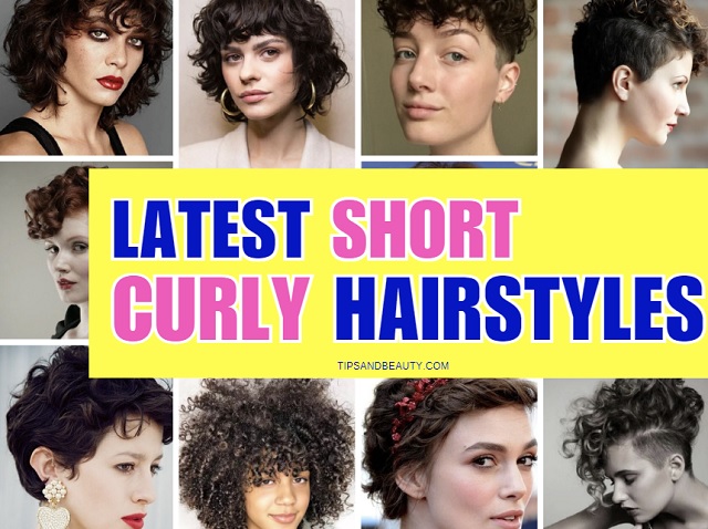 short curly hairstyle for women