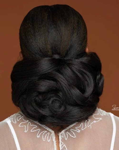 Circle Clipped Hair Bun