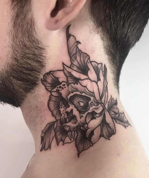Abstract Floral Tattoo