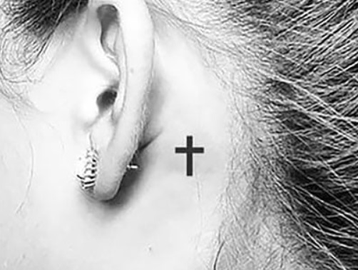 Behind The Ear Small Tattoo