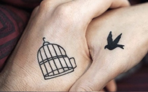 Bird And A Cage Tattoo