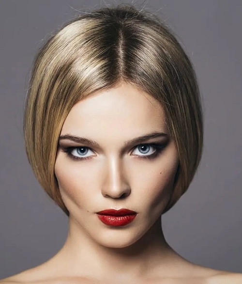 Blended Short Bob Hairstyle