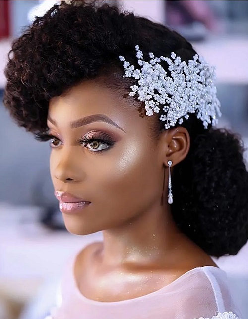 Bridal Short Wedding Hairstyle