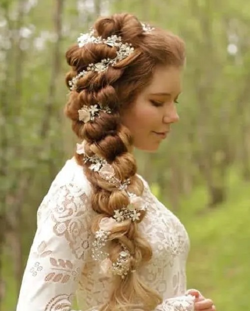 Bubble Braided Hair