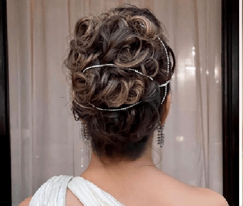 Circlet Clipped Bun Hair