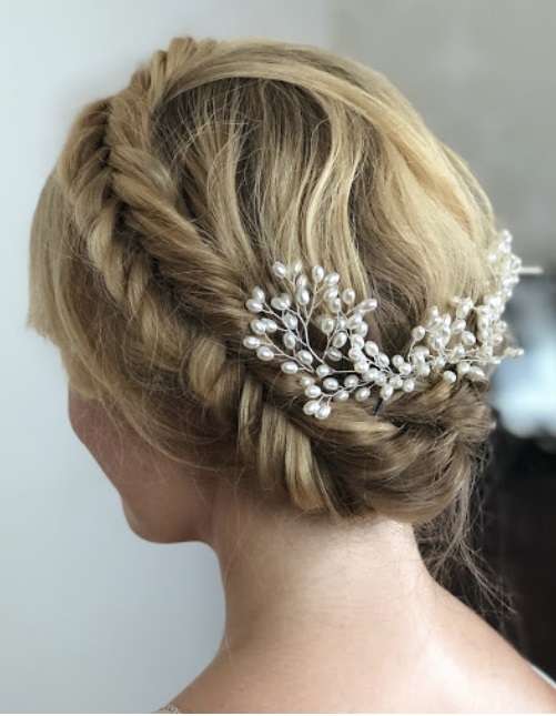 Crown Braid With Floral Element