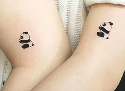 Cute Panda Tattoos For Couples