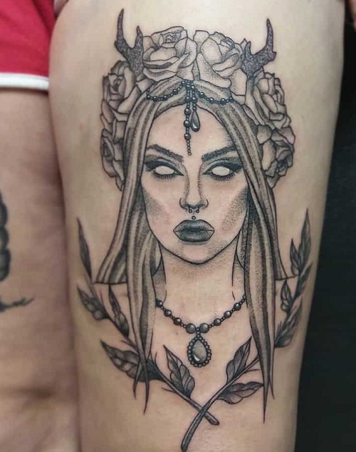 Devil Or Dark Fairy Tattoo