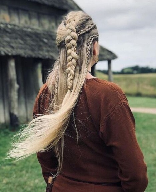 Diverse Braided Viking Hairstyle