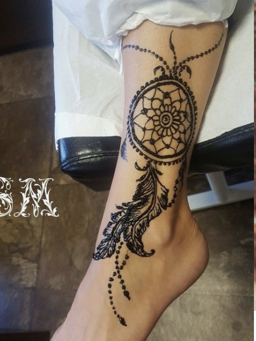 Dream Catcher Tattoo Mehndi Design