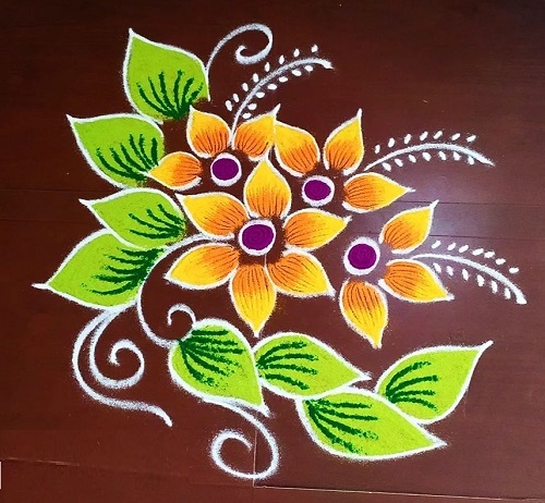 Floral Rangoli Pattern