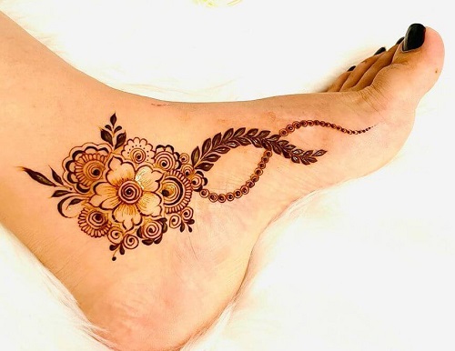 Foot Tattoo Mehndi