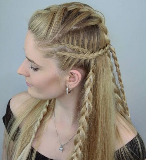 French Top Braid With Blended Style