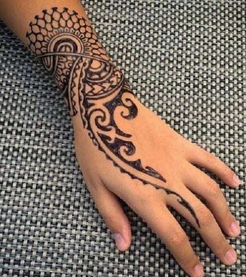 Fringed Tattoo Mehndi