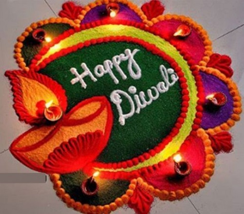 Happy Diwali Entrance Rangoli