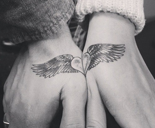 Heart And Angel Wings