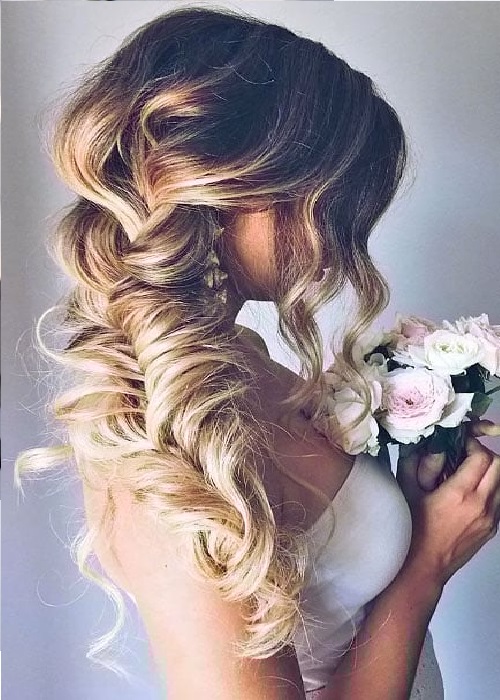 Heart Braided Hairstyle For Wedding