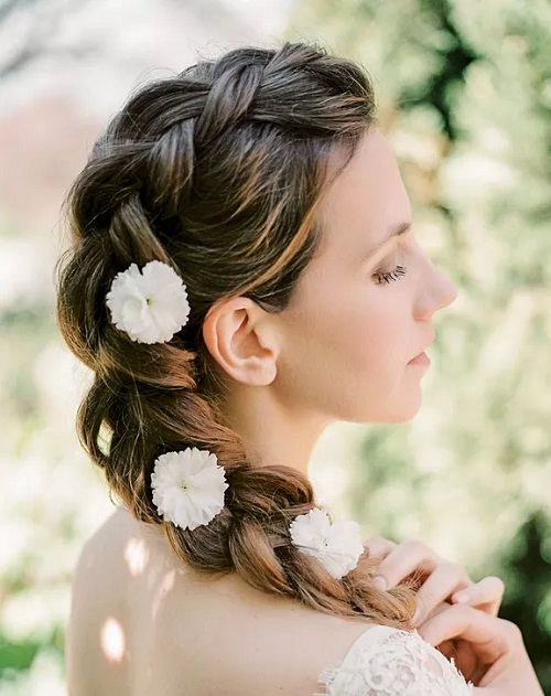 Heavy Plaited Hairstyle