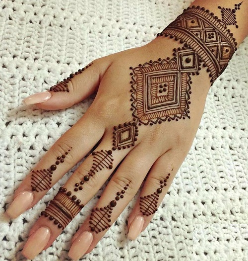 Jewelery Pattern Tattoo Mehndi