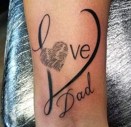 Love Dad Tattoo