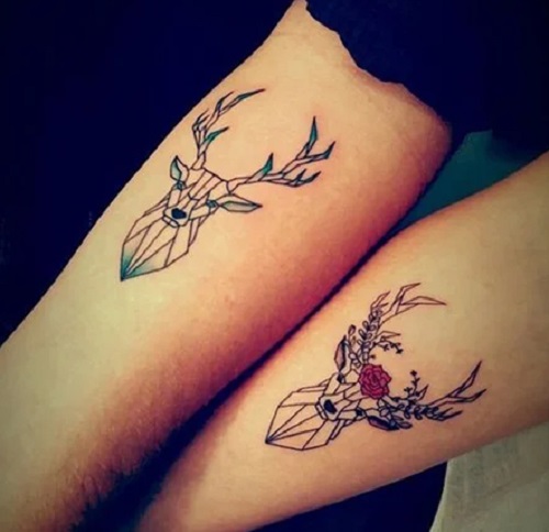 Male And Female Stag Design