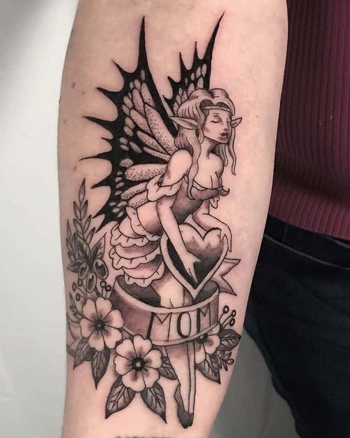 Mom Inspired Fairy Tattoo