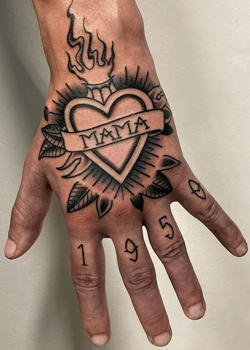 Mom Tattoo For Hand